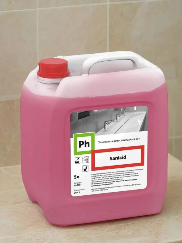 Очиститель санитарных зон Ph Sanicid, 5 литров